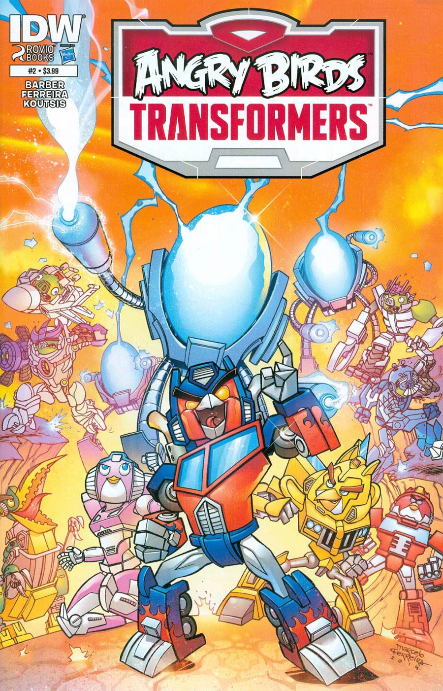 Angry Birds Transformers #2 Cover A Regular Marcelo Ferreira Cover