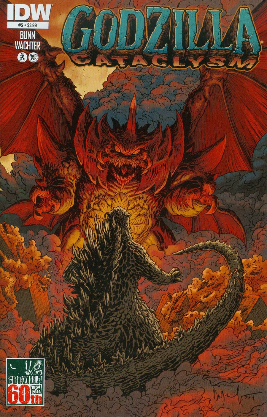 Godzilla Cataclysm #5 Cover A Regular Dave Wachter Cover
