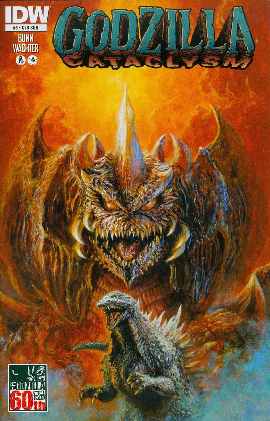 Godzilla Cataclysm #5 Cover B Variant Bob Eggleton Subscription Cover