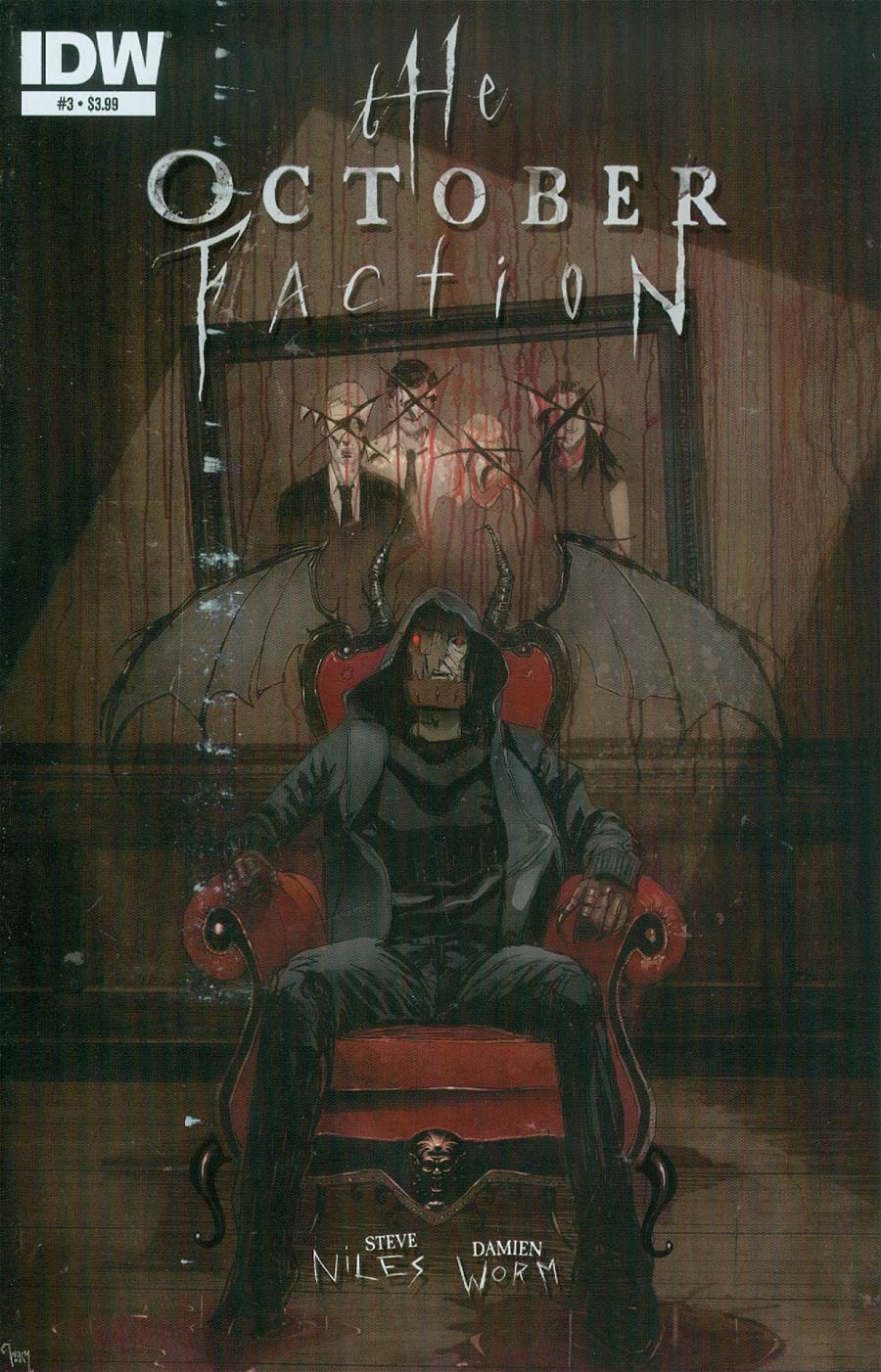 October Faction #3 Cover A Regular Damien Worm Cover