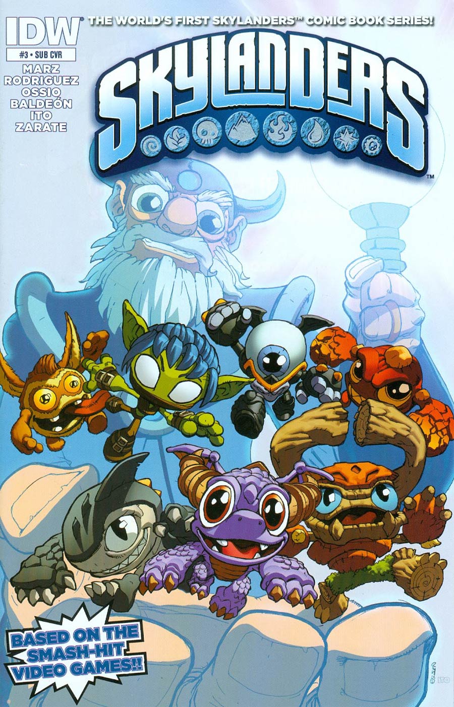 Skylanders #3 Cover B Variant Mike Bowden Subscription Cover