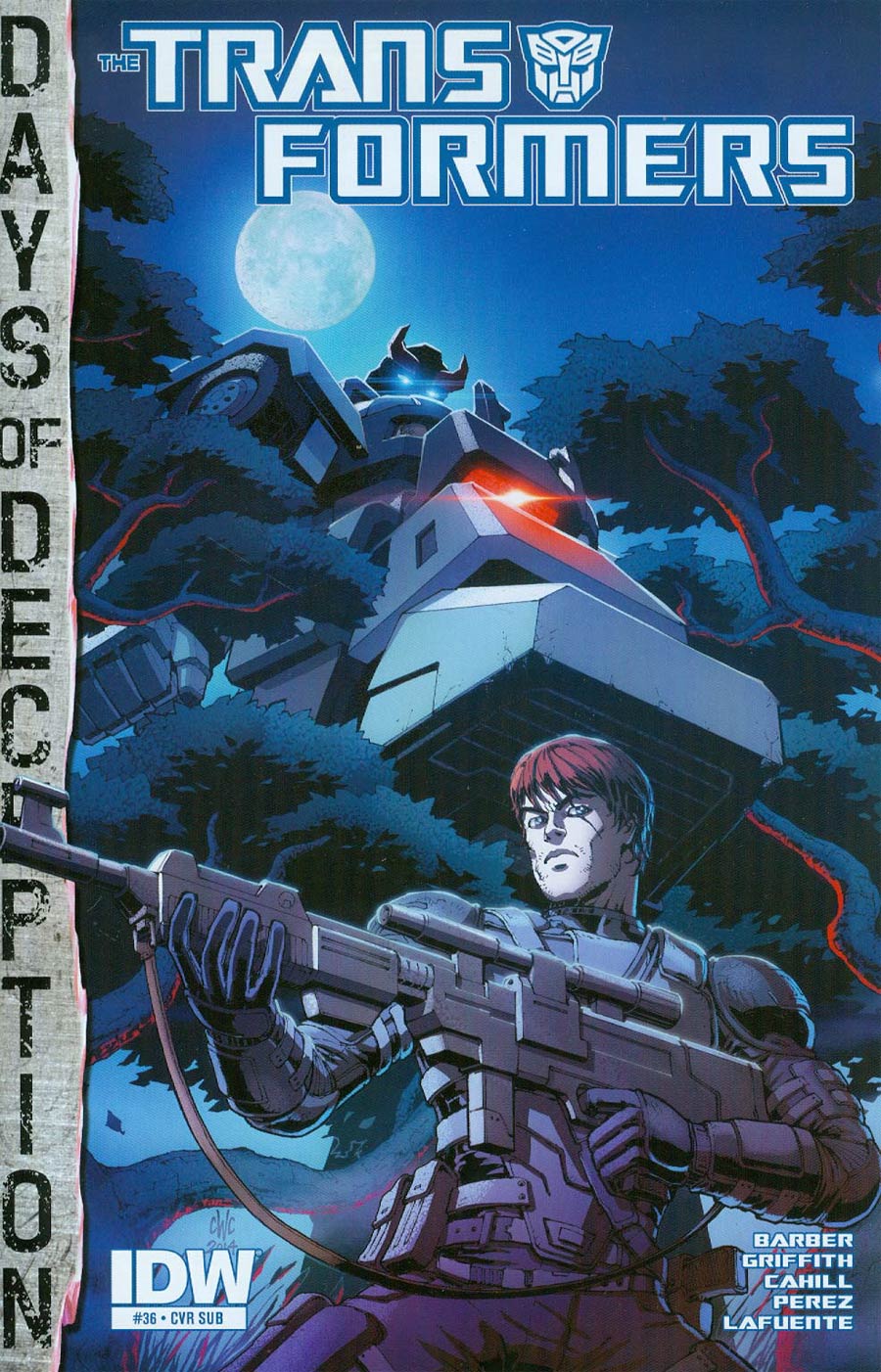 Transformers Vol 3 #36 Cover B Variant Casey W Coller Subscription Cover (Days Of Deception Tie-In)