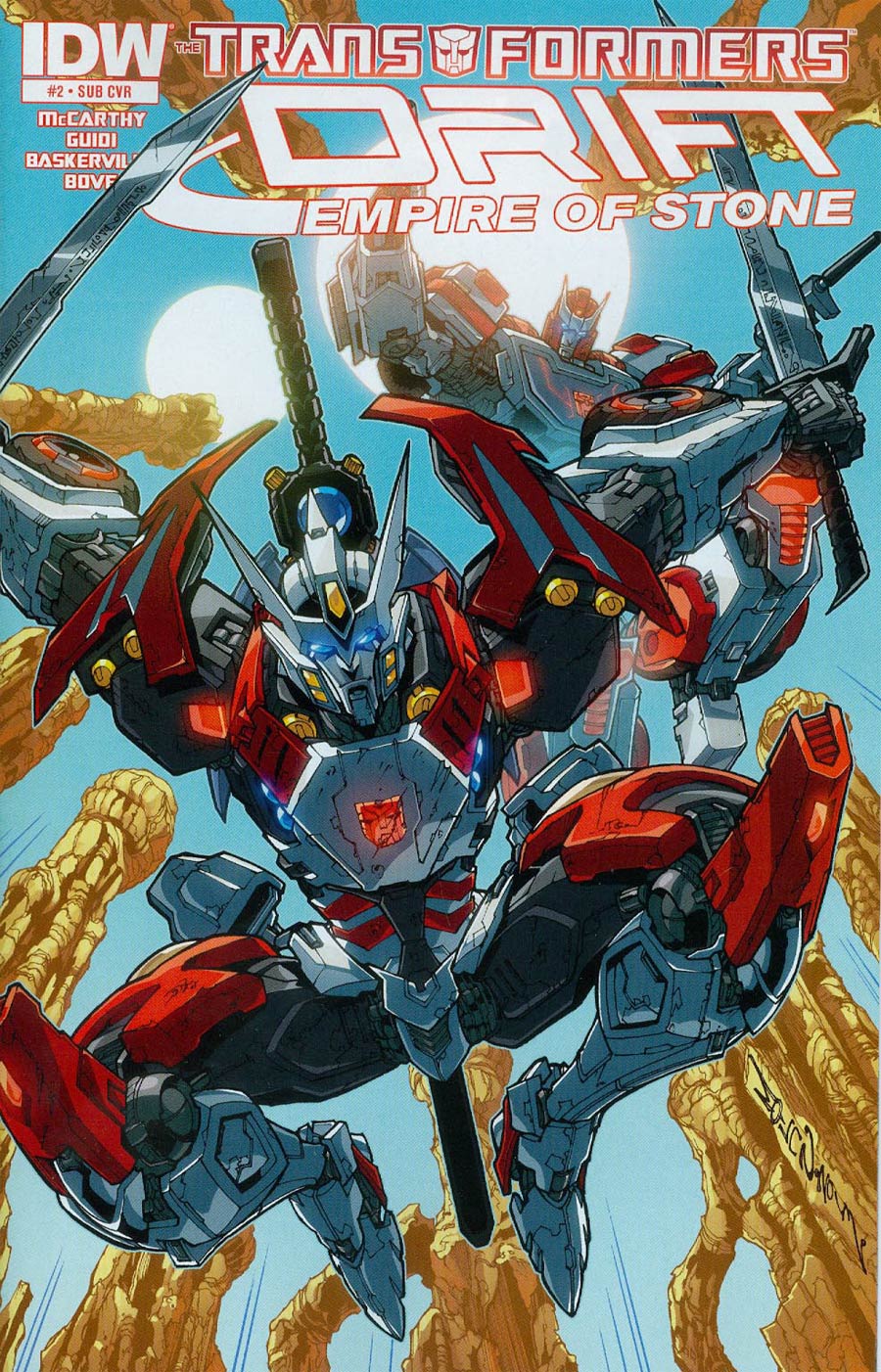 Transformers Drift Empire Of Stone #2 Cover B Variant Alex Milne Subscription Cover