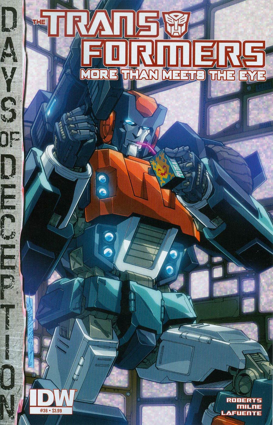 Transformers More Than Meets The Eye #36 Cover A Regular Alex Milne Cover (Days Of Deception Tie-In)
