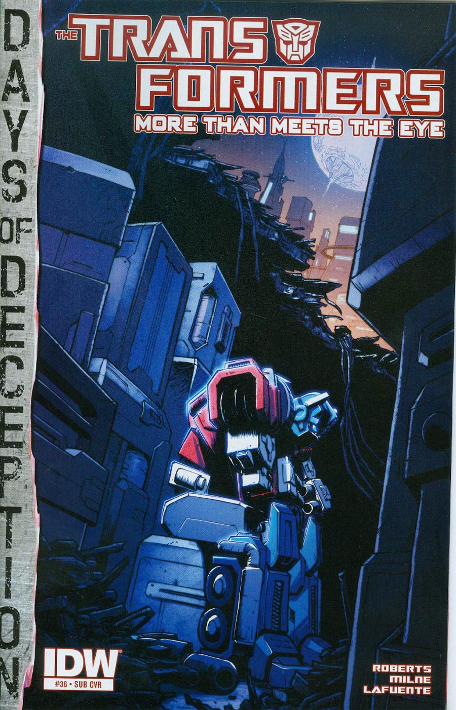 Transformers More Than Meets The Eye #36 Cover B Variant Nick Roche Subscription Cover (Days Of Deception Tie-In)