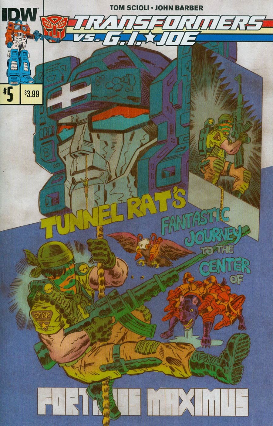 Transformers vs GI Joe #5 Cover A Regular Tom Scioli Cover