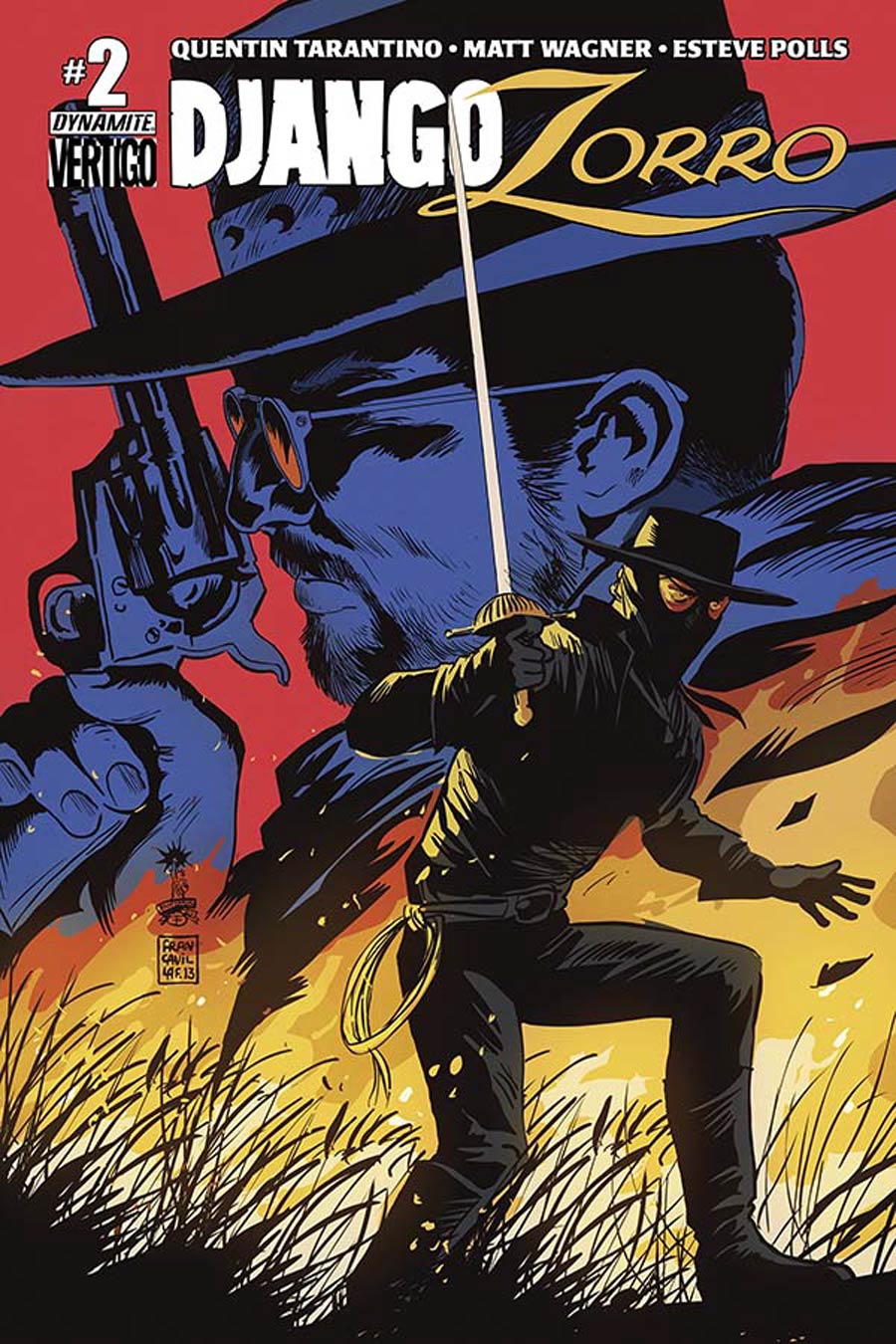 Django Zorro #2 Cover B Variant Francesco Francavilla Cover