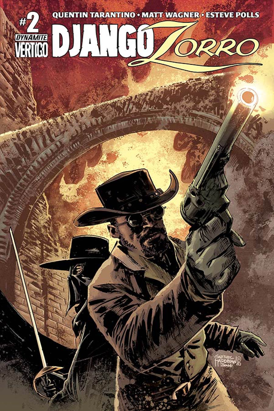 Django Zorro #2 Cover C Variant Gabriel Hardman Subscription Cover