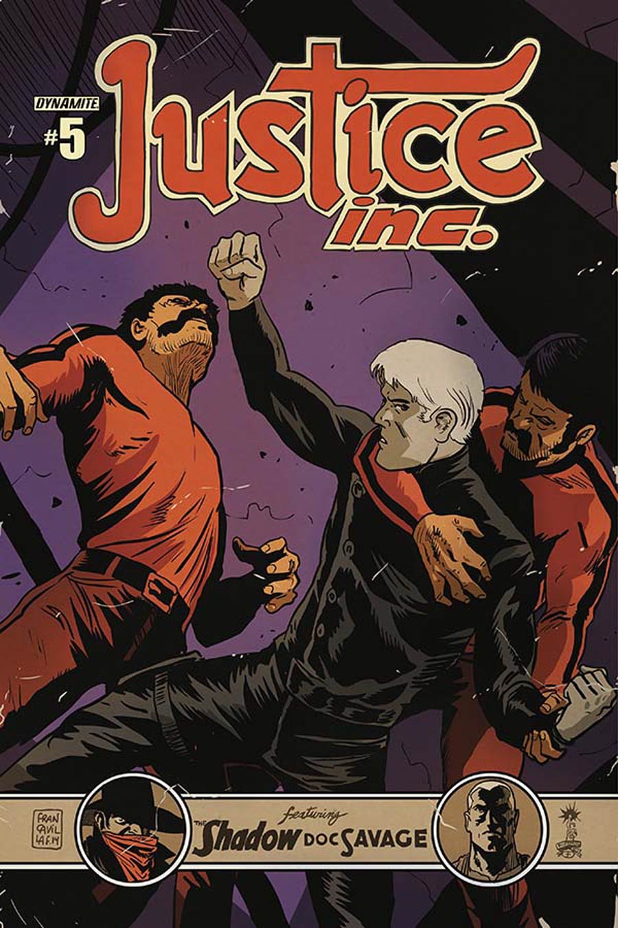 Justice Inc Vol 3 #5 Cover B Variant Francesco Francavilla Cover