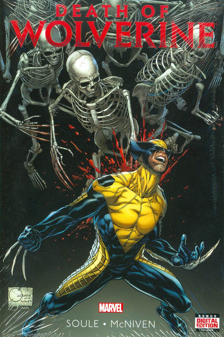 Death Of Wolverine HC Direct Market Joe Quesada Variant Cover