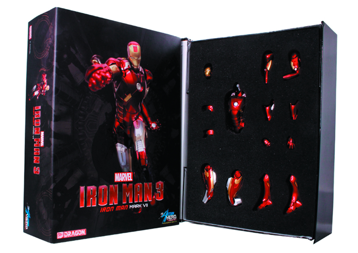 Iron Man 3 Iron Man Mark VII With Missles Action Hero Vignette