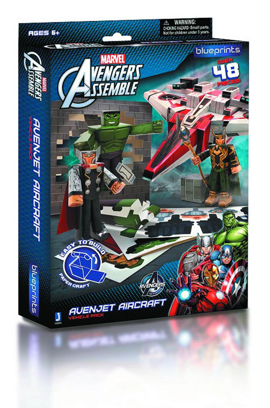 Marvel Papercraft Avengers Avenjet Quinjet Pack