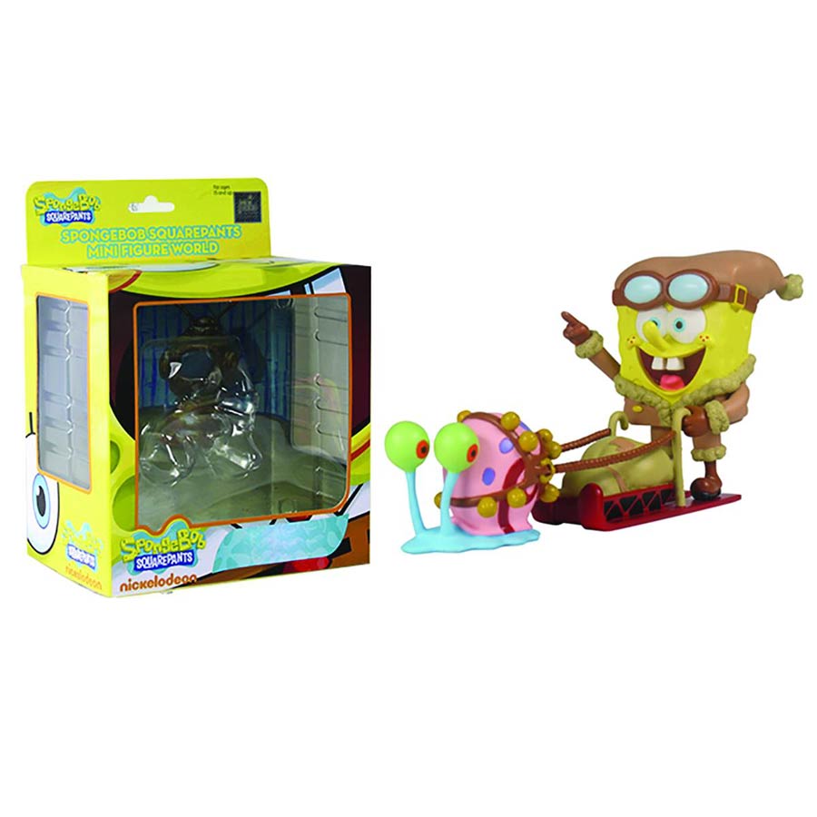 SpongeBob Mini Figure World Figure - SpongeBob Sledding