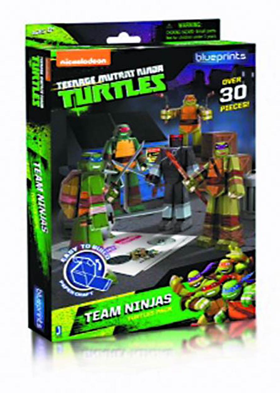 Teenage Mutant Ninja Turtles Papercraft Team Ninjas Turtle Pack
