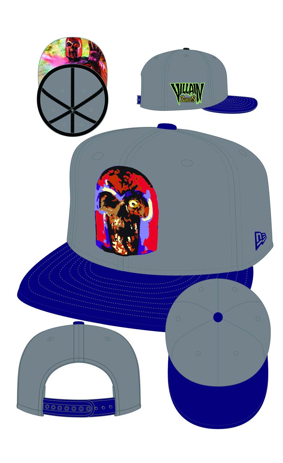 Marvel Heroes Magneto Zombie Hero Snap Back Cap