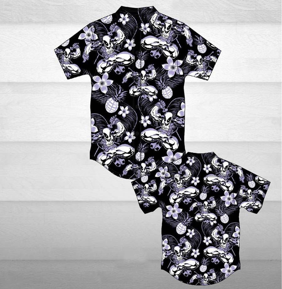 Deadpool Aloha Button-Up Shirt Medium