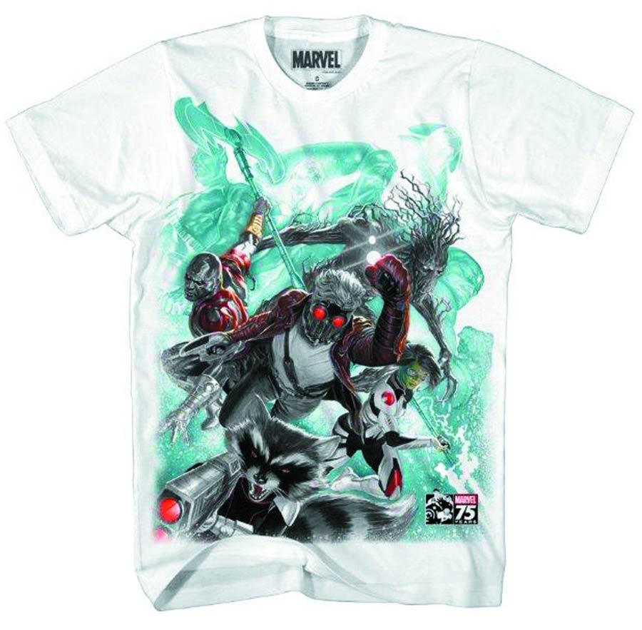 Guardians Of The Galaxy Rise Of The Outlaws By Alex Ross T-Shirt Large