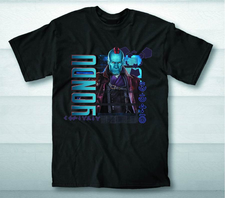 Guardians Of The Galaxy Yondu Previews Exclusive Blue Black T-Shirt Large