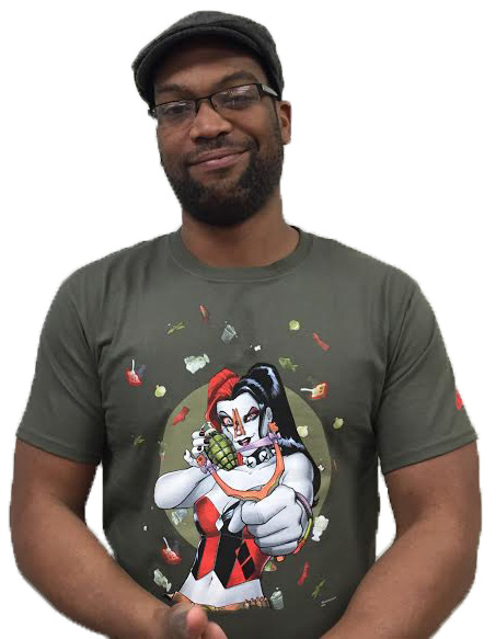Harley Quinn Stink Bomb By Amanda Conner T-Shirt Large