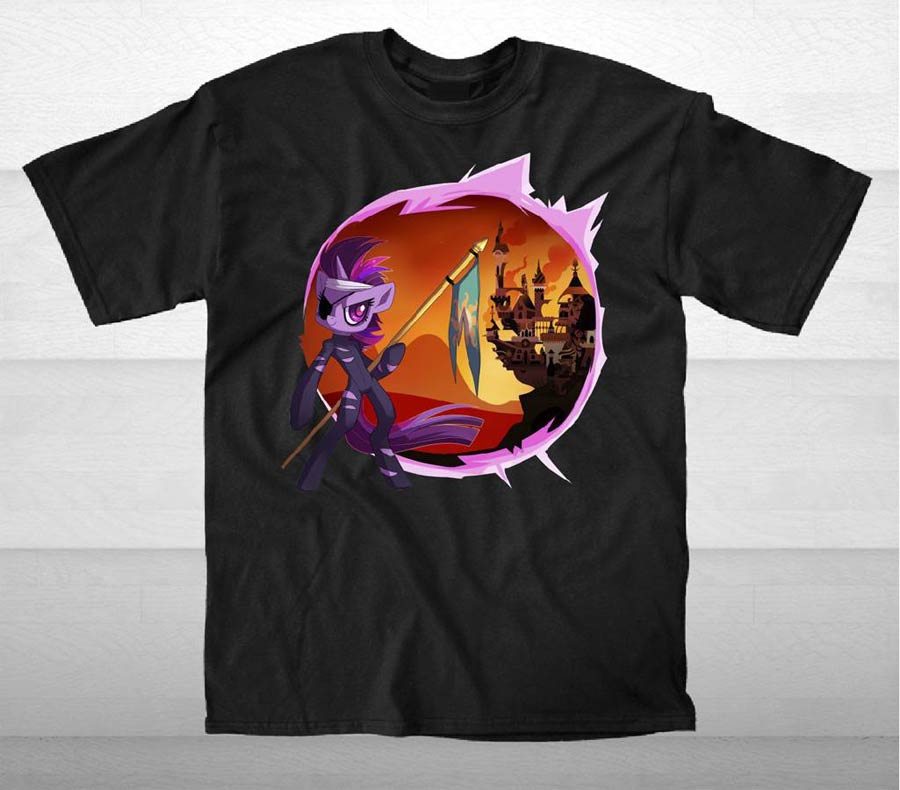 My Little Pony Future Twilight Warp Black T-Shirt Large