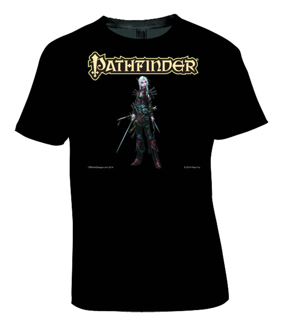 Pathfinder Merisiel Rogue Black T-Shirt XXX-Large