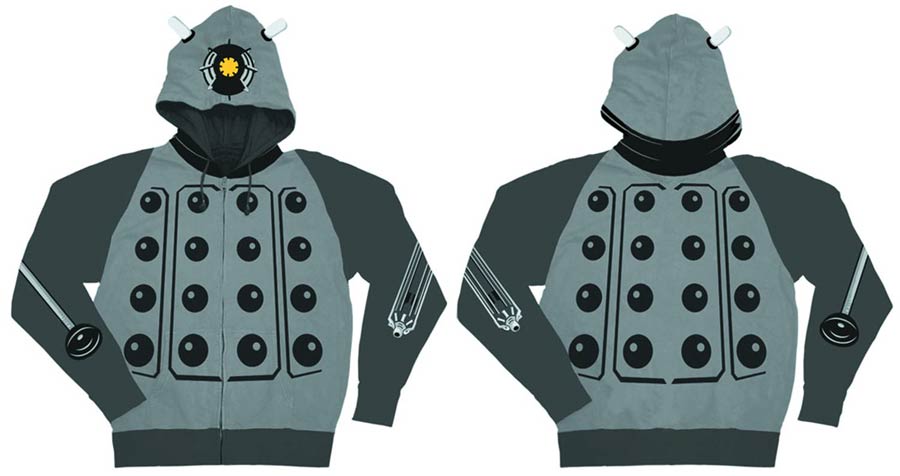 Doctor Who Dalek Costume Zip Hoodie Large