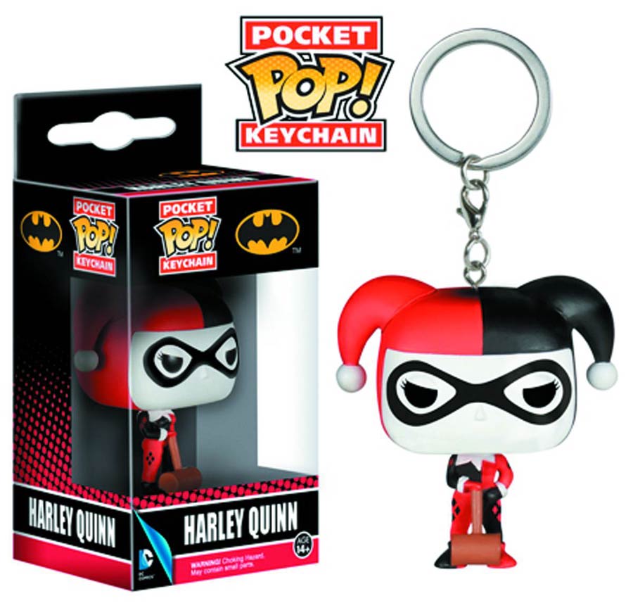 Batman Harley Quinn Vinyl Figure Pocket Keychain