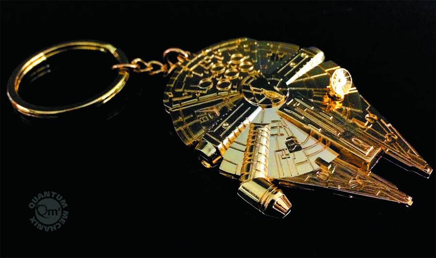 Star Wars Gold Millennium Falcon Replica Keychain