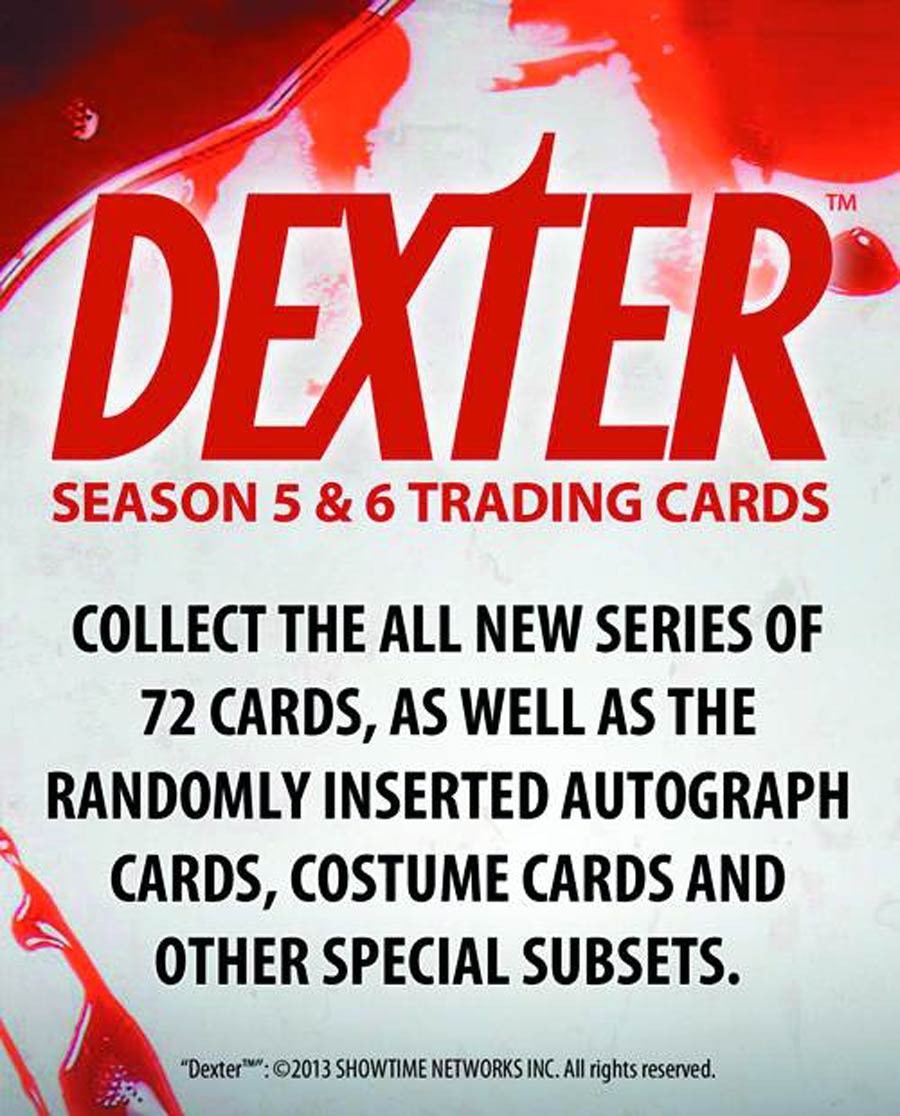 Dexter Season 5 & 6 Trading Cards Set