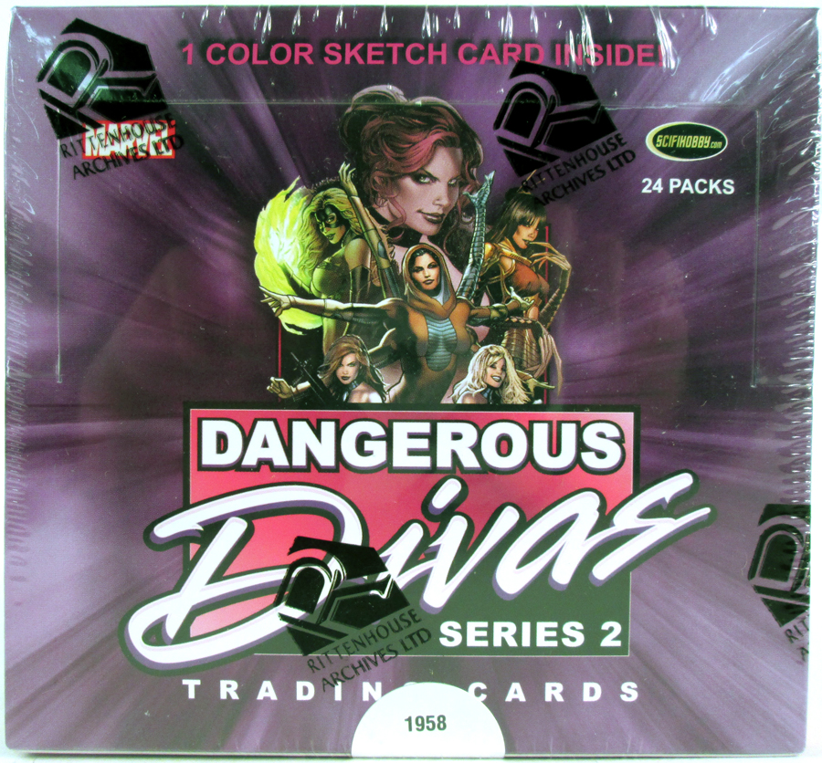 Marvel Dangerous Divas Series 2 Trading Cards Box