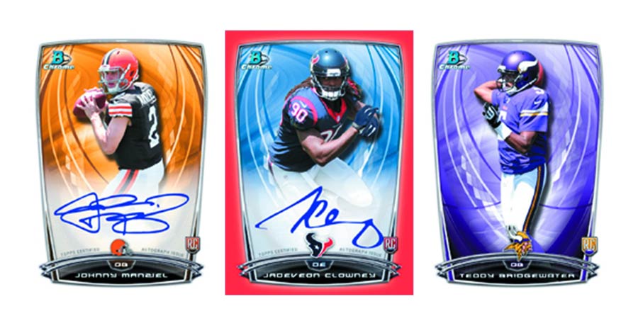 Bowman 2014 Chrome Football Trading Cards Box