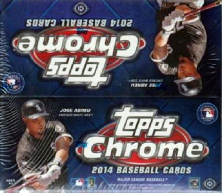 Topps 2014 Chrome Baseball Trading Cards Jumbo Box