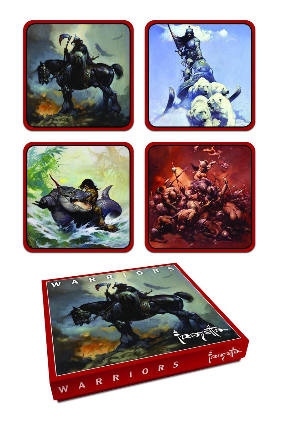 Frank Frazetta Warrior Coaster Set
