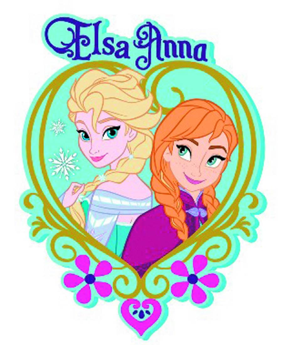 Frozen Soft Touch PVC Magnet - Elsa & Anna