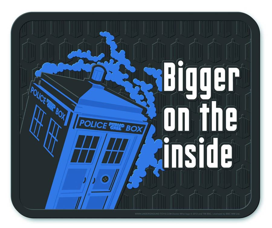 Doctor Who Bigger On The Inside Rubber Welcome Mat