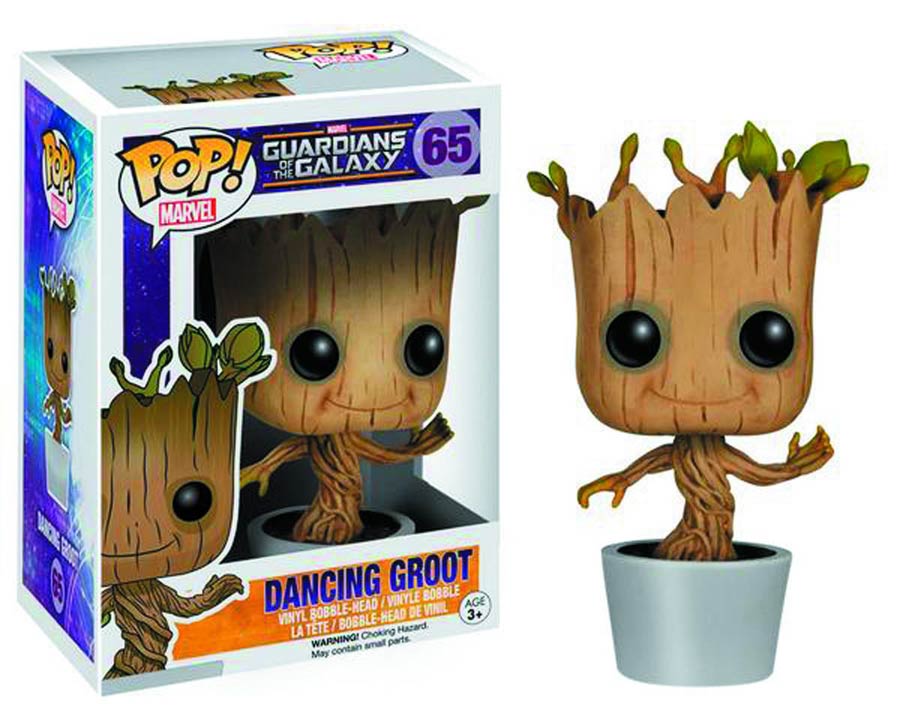 POP Marvel 65 Guardians Of The Galaxy Dancing Groot Vinyl Bobble Head