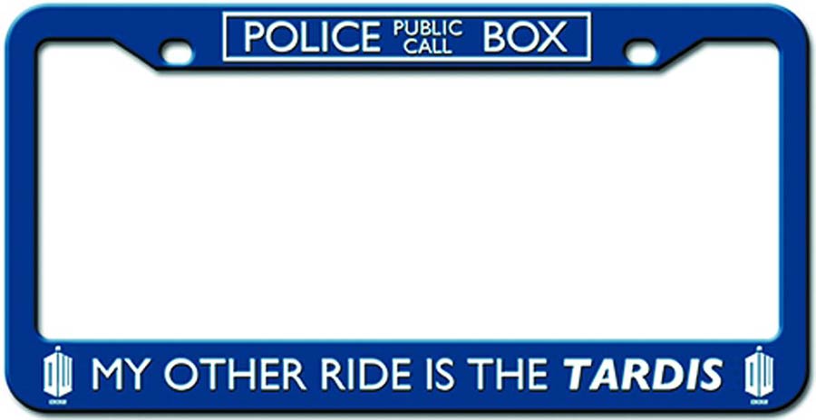 Doctor Who License Plate Frame - My Other Ride Is The TARDIS