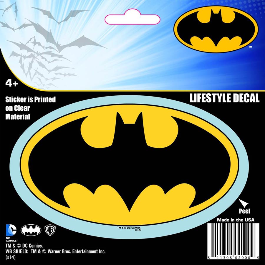 DC Heroes Vinyl Decal Assortment Case - Batman Logo - Midtown Comics