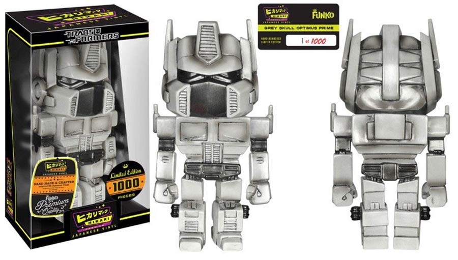 Hikari Transformers Optimus Prime Grey Skull Limited Edition Sofubi Figure