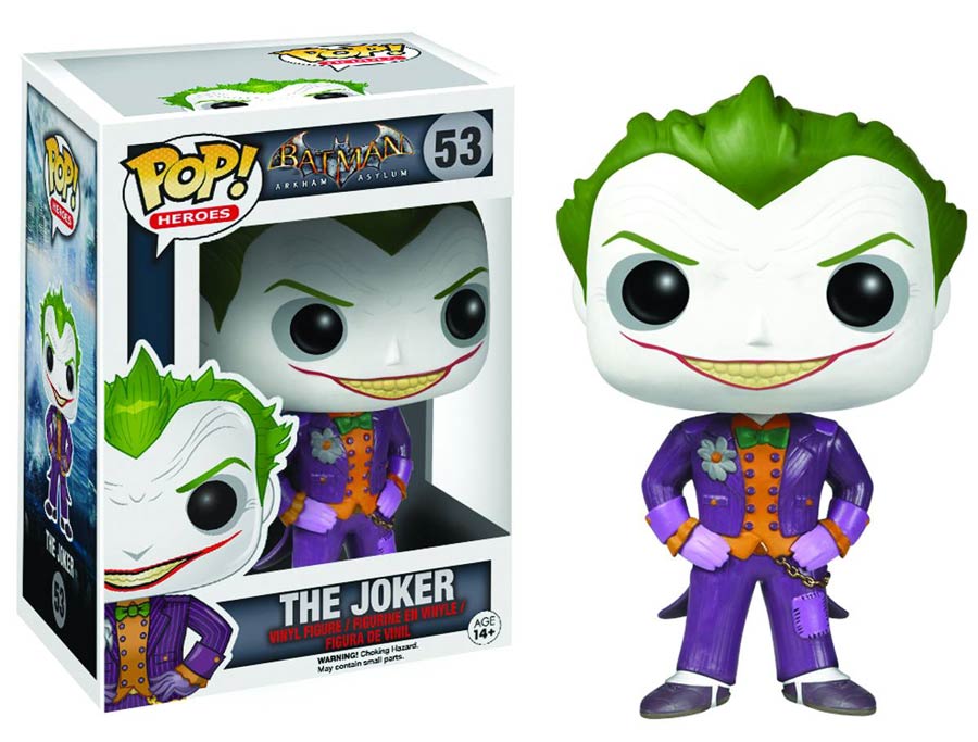 POP Heroes 53 Batman Arkham Asylum Joker Vinyl Figure