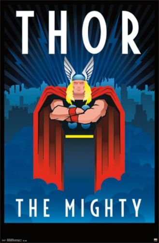 Thor Art Deco Poster