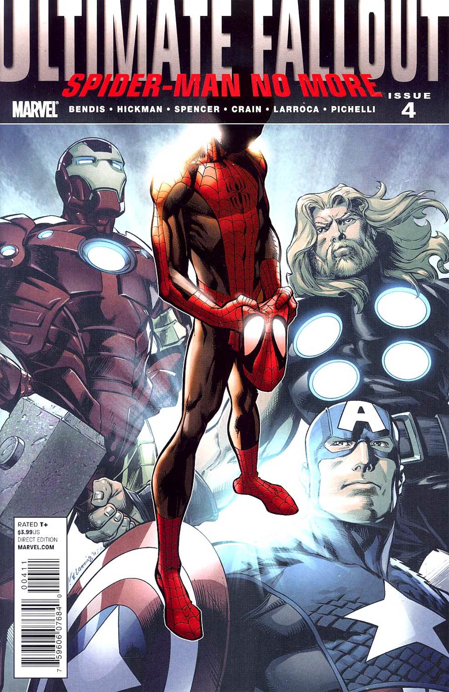 Ultimate Comics Fallout #4 Cover B 1st Ptg Regular Mark Bagley Cover Without Polybag (Death Of Spider-Man Tie-In)