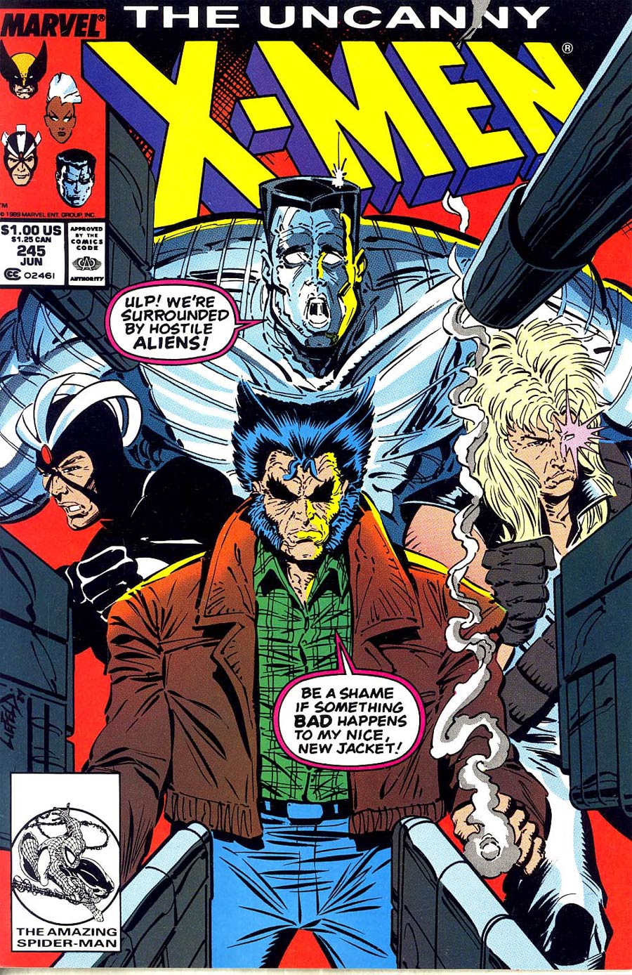 Uncanny X-Men #245 Cover B Reprint (1993)