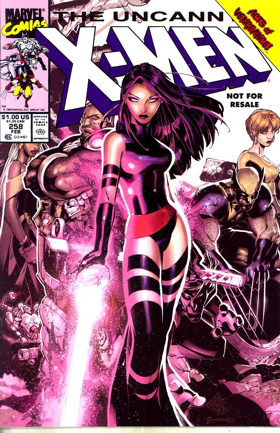 Uncanny X-Men #258 Cover B Toy Reprint