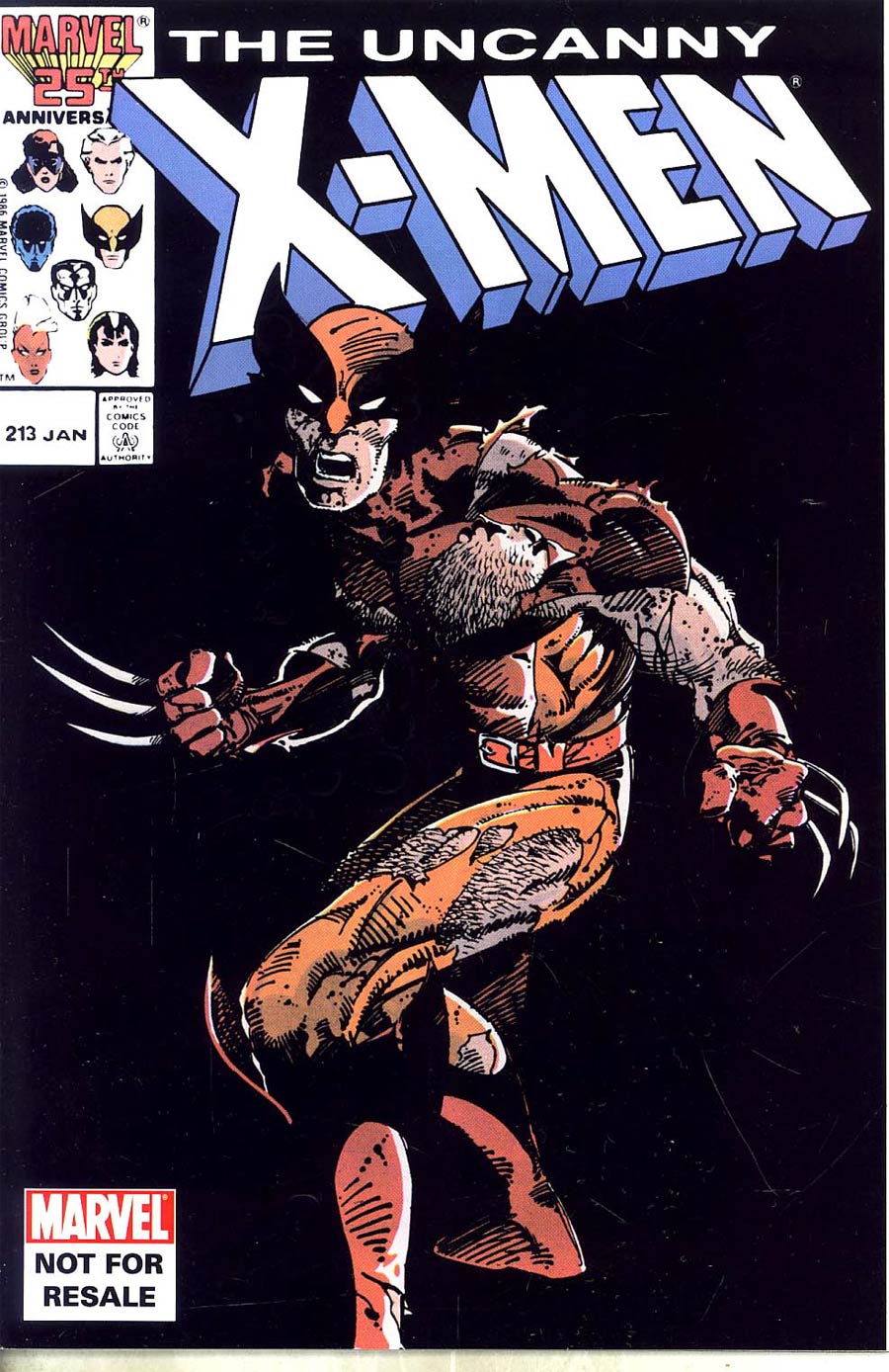 Uncanny X-Men #213 Cover B Toy Reprint