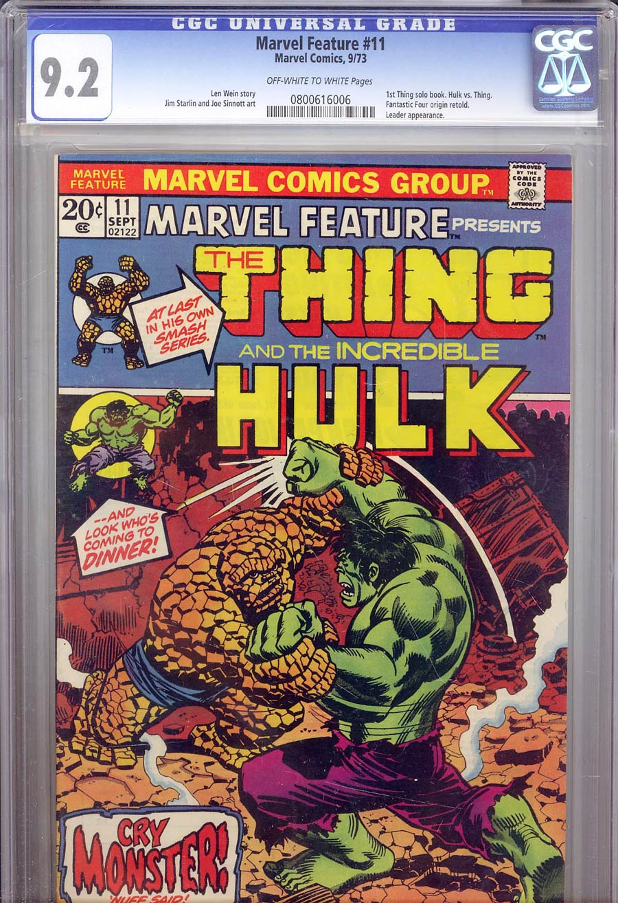 Marvel Feature #11 Cover B CGC 9.2