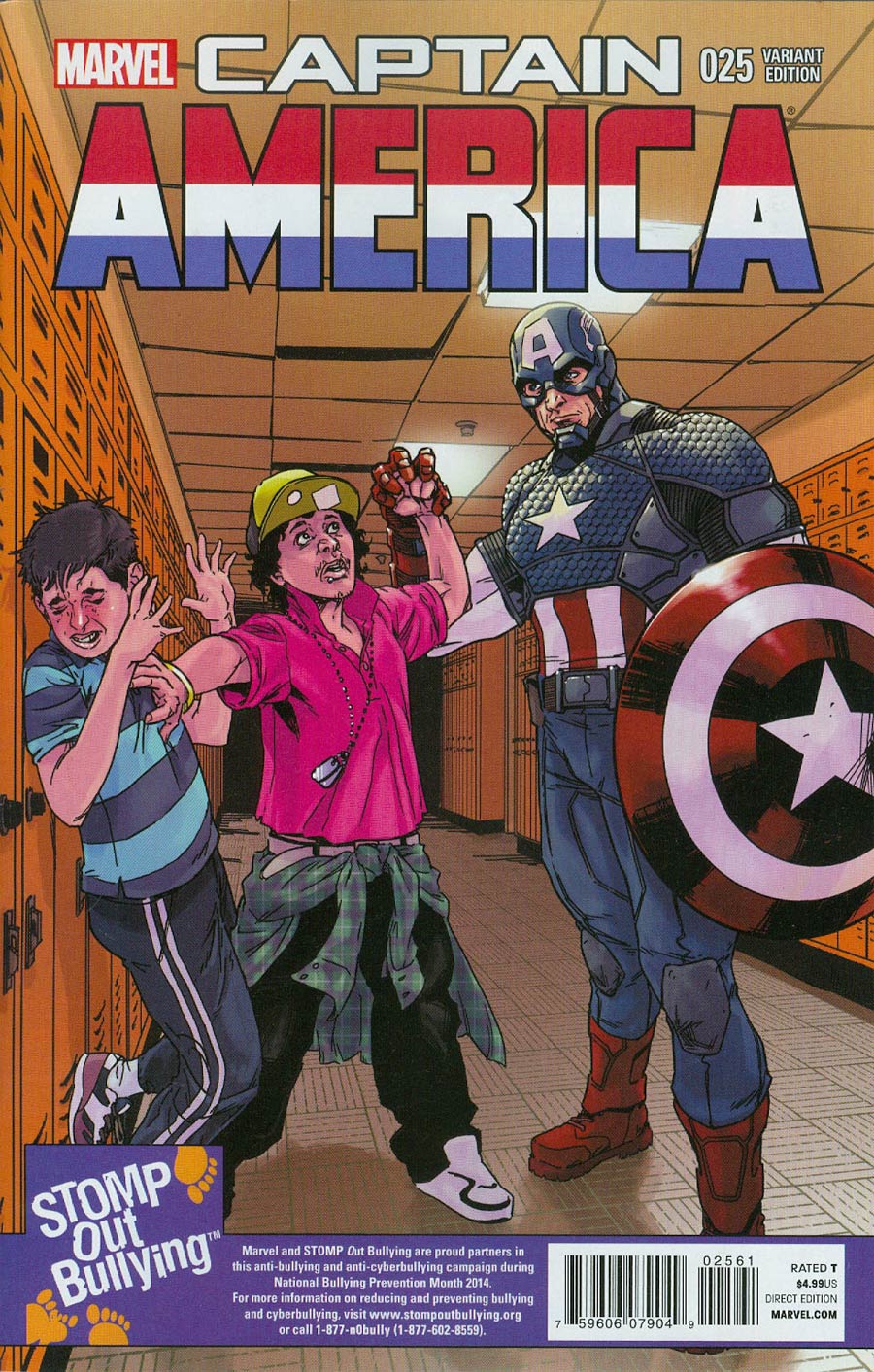 Captain America Vol 7 #25 Cover C Incentive Stomp Out Bullying Variant Cover