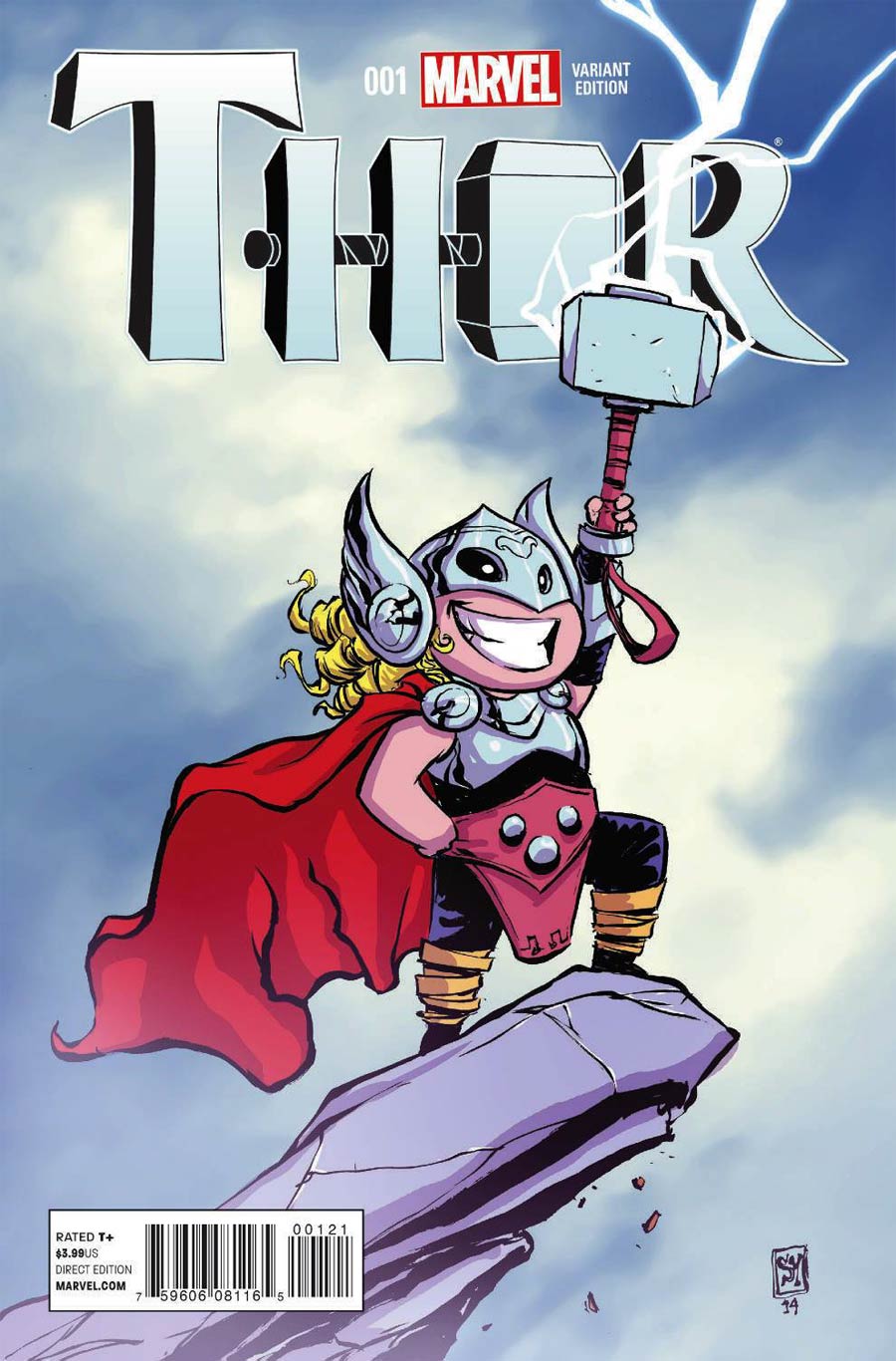 Thor Vol 4 #1 Cover C Variant Skottie Young Baby Cover