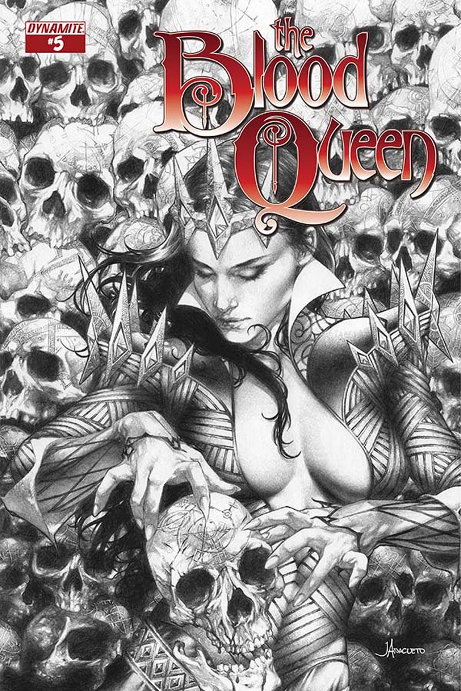 Blood Queen #5 Cover D Incentive Jay Anacleto Black & White Cover