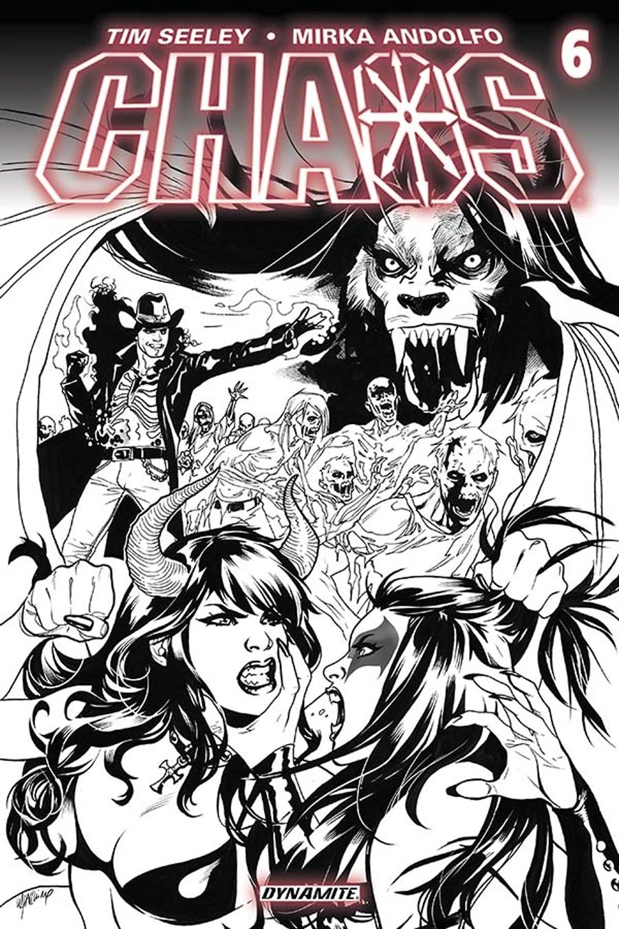 Chaos #6 Cover E Incentive Emanuela Lupacchino Black & White Cover